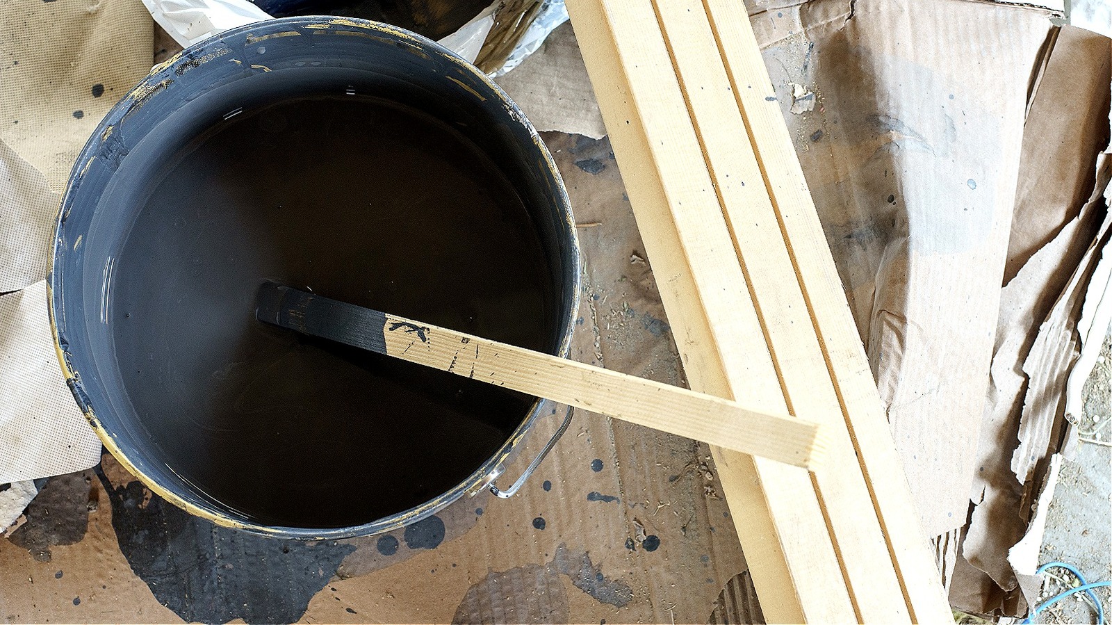 You'll Want A Paint Stir Stick On Hand If Painting Tight Spaces