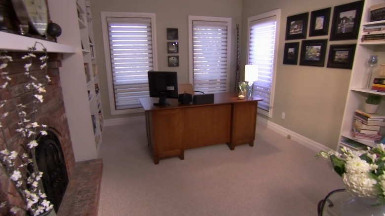 Warm and cozy home office