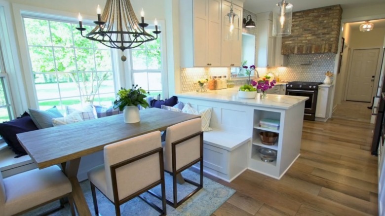 Remodeled kitchen with eating area