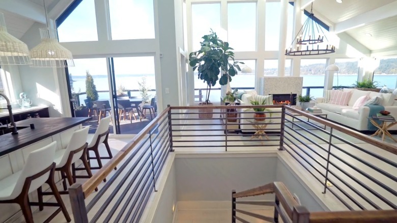 The bright and open living space in the 2018 HGTV Dream Home