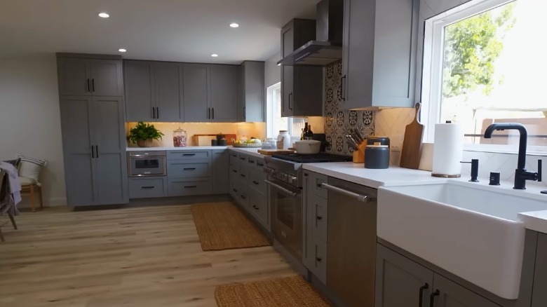 kitchen with apron sink