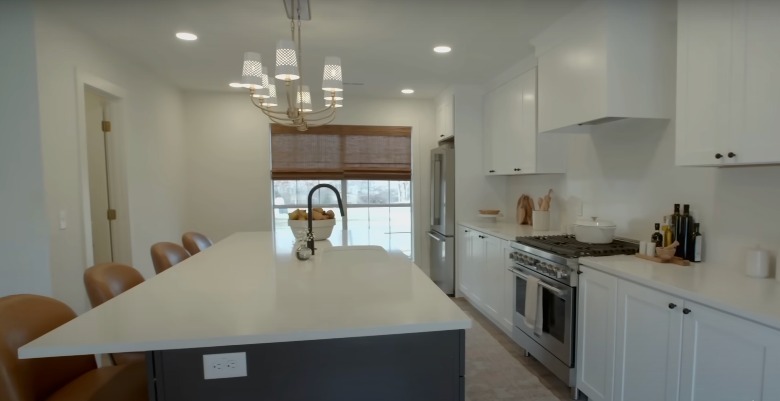 modern kitchen with island